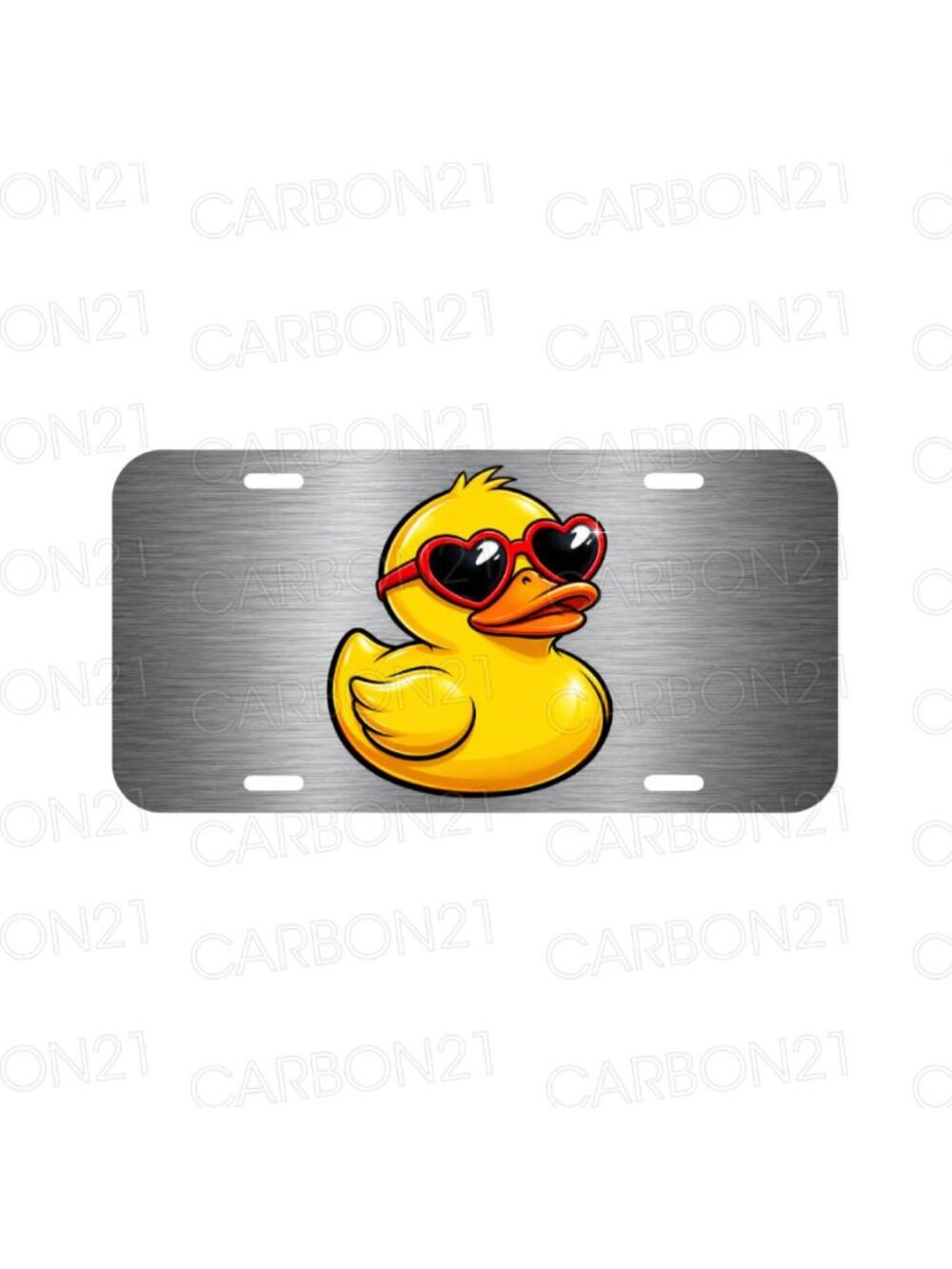 Cool Rubber Ducky Duck Aluminum License Plate CAR SUV Truck NEW